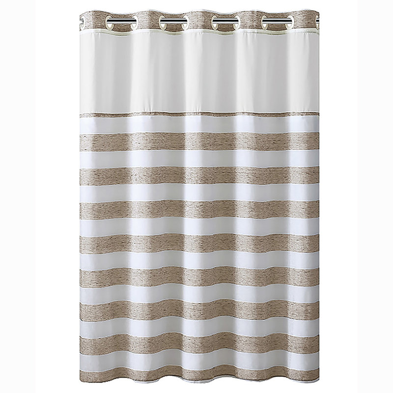Hookless Dye Stripe Single Shower Curtain & Reviews Wayfair
